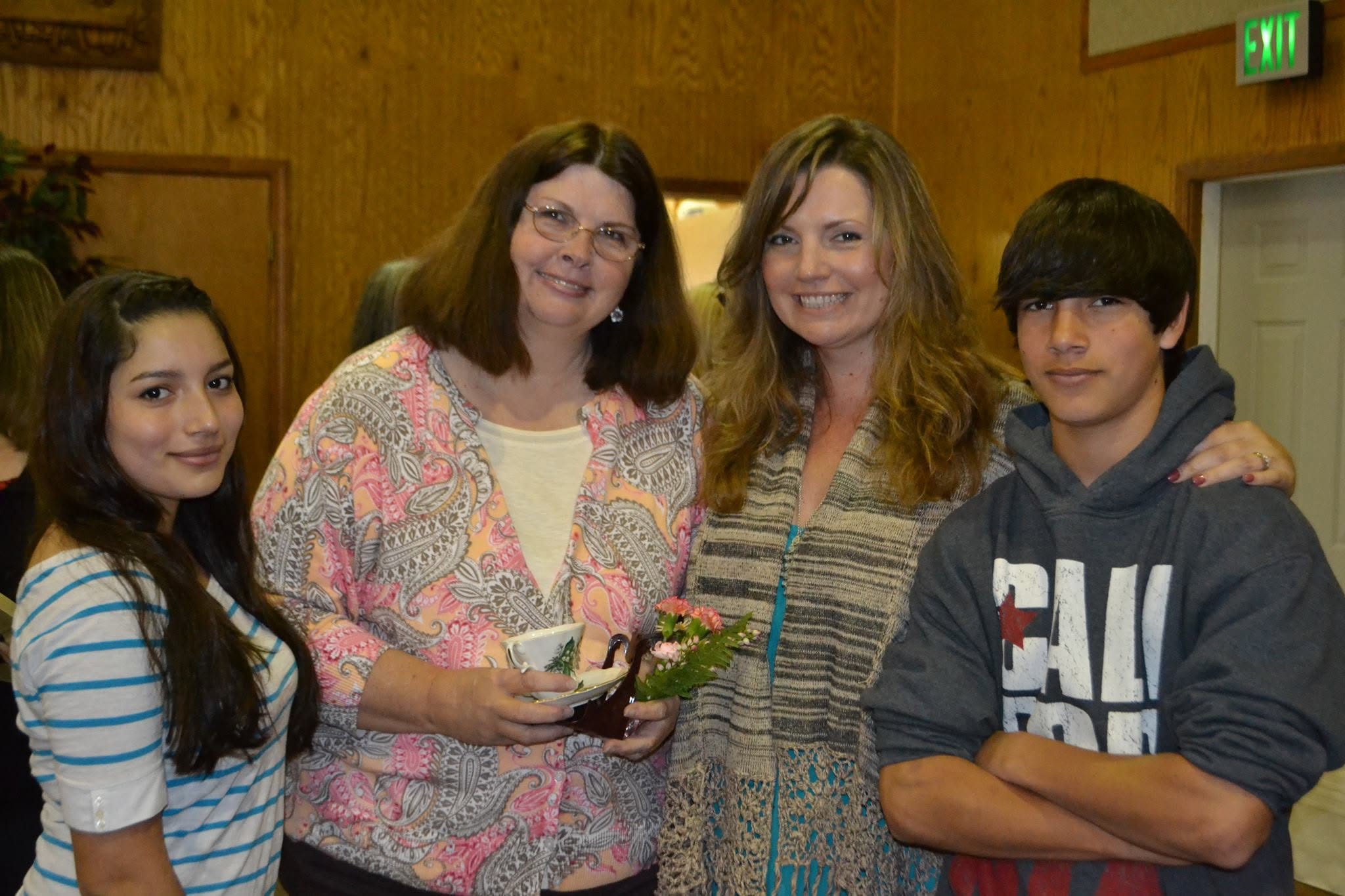 Three generations of church family together